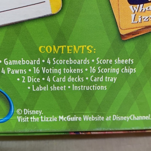 Vintage 2003 Disney Channel Lizzie McGuire board game - Picture 12 of 12